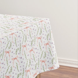 Mantel Pink Bows Floral Cumpleaños Ducha Fiesta Tableclot