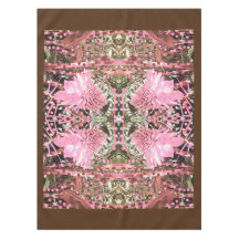 Pink & Brown Paradise Special Momento Tablecloth