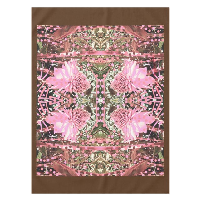 Mantel Pink & Brown Paradise Special Momento Tablecloth (Anverso)