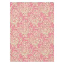 Pink Chinoiserie Cotton Dining Tableclov