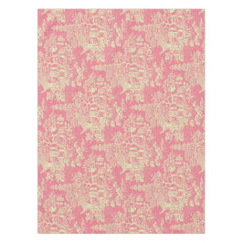 Mantel Pink Chinoiserie Cotton Dining Tableclov