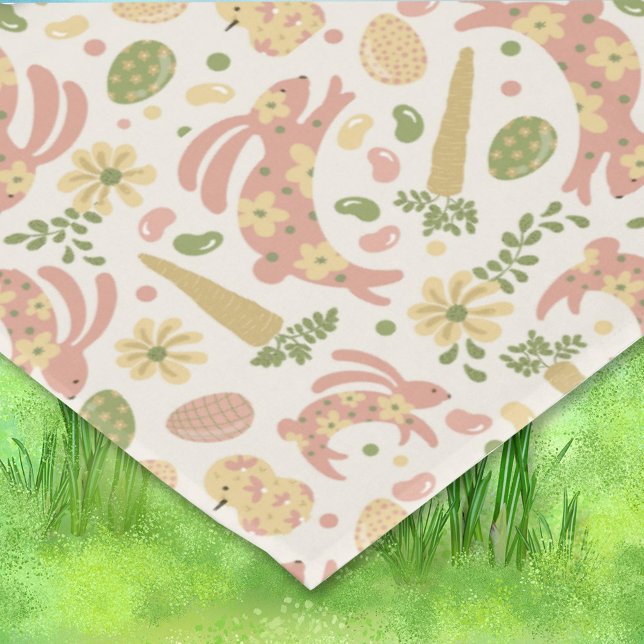 Mantel Pink Easter Bunnies Tablecloth (Subido por el creador)