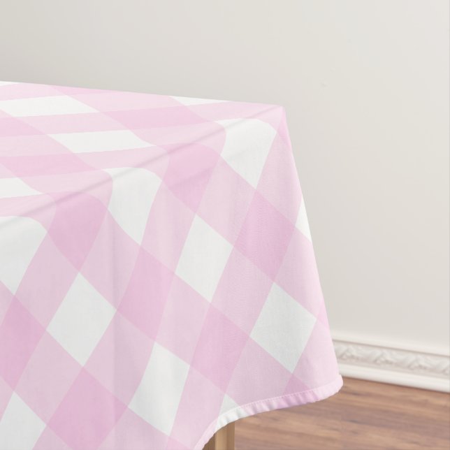 Mantel Pink Gingham (In Situ)
