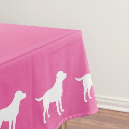 Mantel Pink SIlhouette Lab Dog Puppy Baby Shower