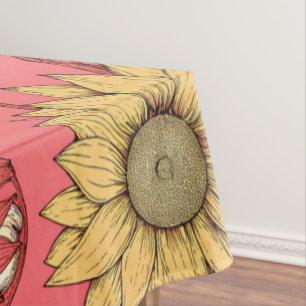 Mantel Pink Sunflowers Christmas