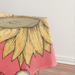 Mantel Pink Sunflowers Christmas