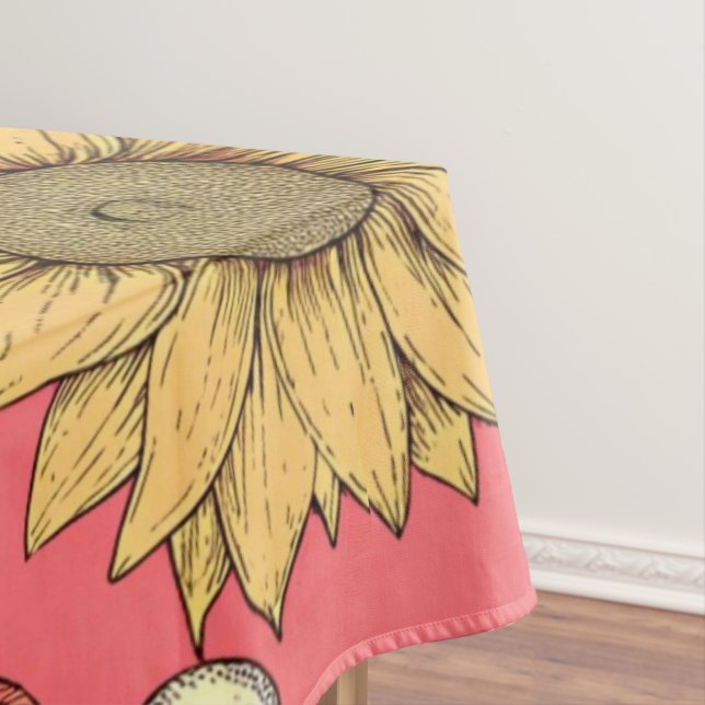 Mantel Pink Sunflowers Christmas (In Situ)