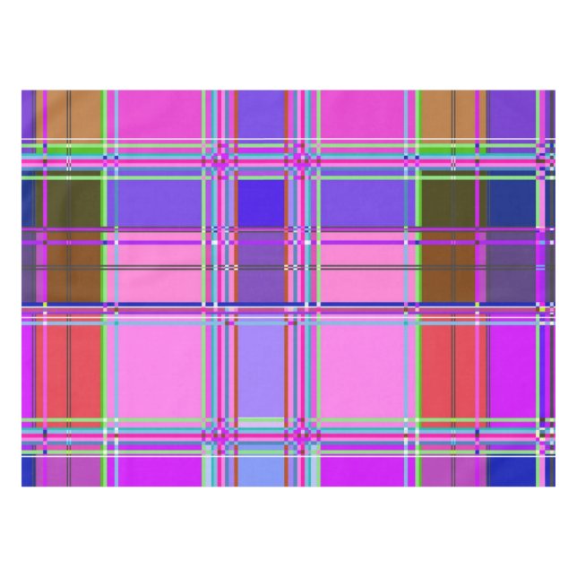 Mantel Pink tartan Fabric Pattern Cloth Madras (Frente (Horizontal))
