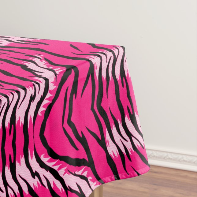 Mantel Pink Tiger Animal Skin Pattern Design  (In Situ)