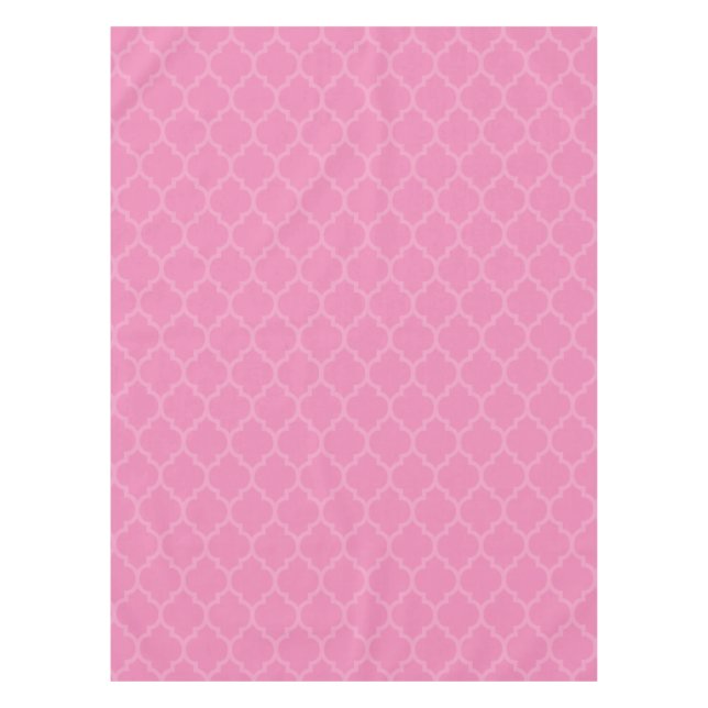 Mantel Pink Trellis Tablecloth (Anverso)
