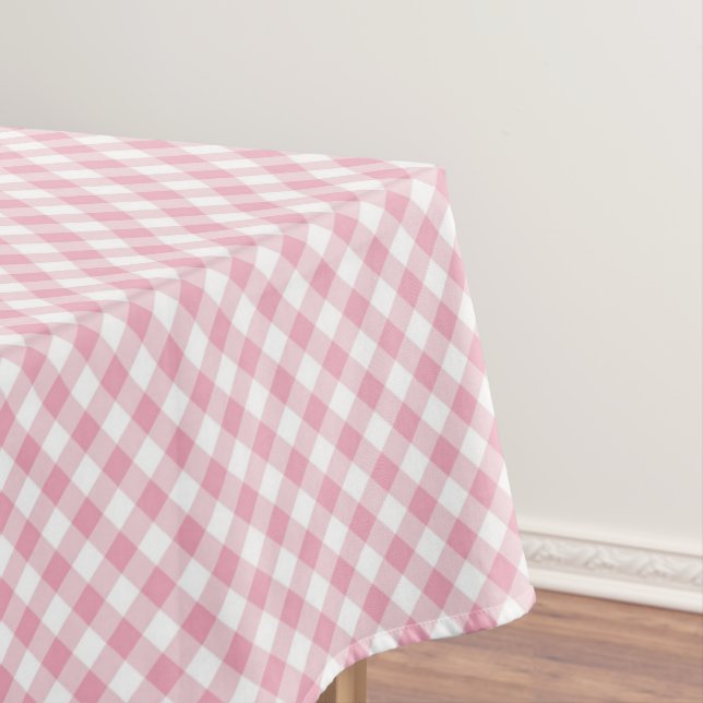 Mantel Pink White Gingham (In Situ)