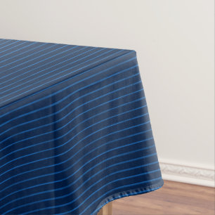 Mantel Pinstripes azules de la marina