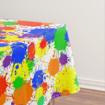 Pinta arcoiris Splash Fiesta Tablecloth