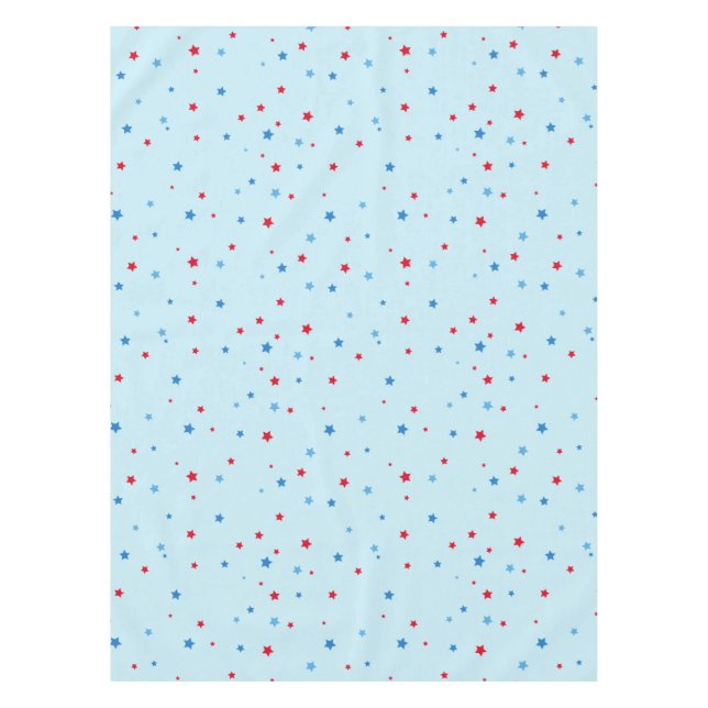 Mantel Pintícula de Estrella Roja y Azul (Anverso)