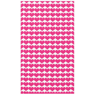 Mantel Pintícula de patrones de corazón rosado