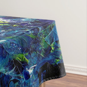 Mantel Pintura acrílica abstracta en azul