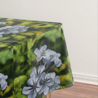 Mantel Pintura Delicada Blue Plumbago Blossom