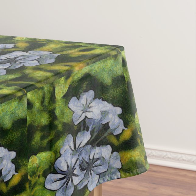 Mantel Pintura Delicada Blue Plumbago Blossom (In Situ)