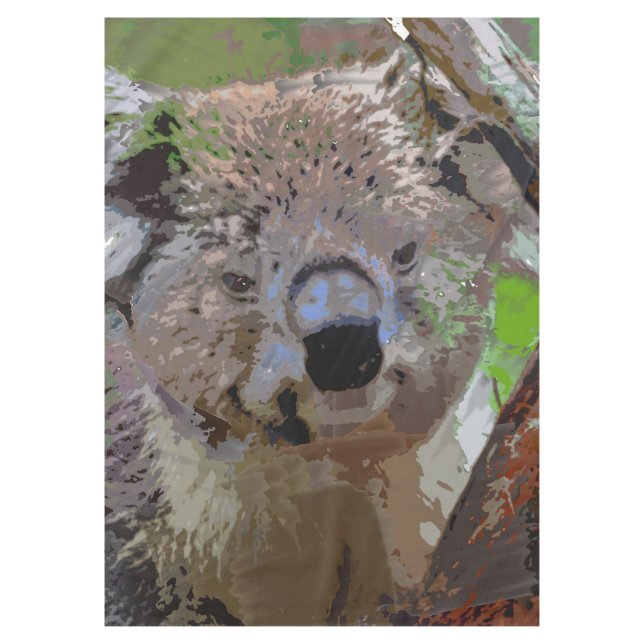 Mantel Pintura loca - Koala (Anverso)
