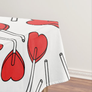 Mantel Piruetas Rojas, Piruetas de Corazón, Patrón de Pir