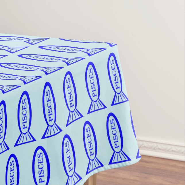 Mantel Pisces Star Sign Fish Tablecloth (In Situ)