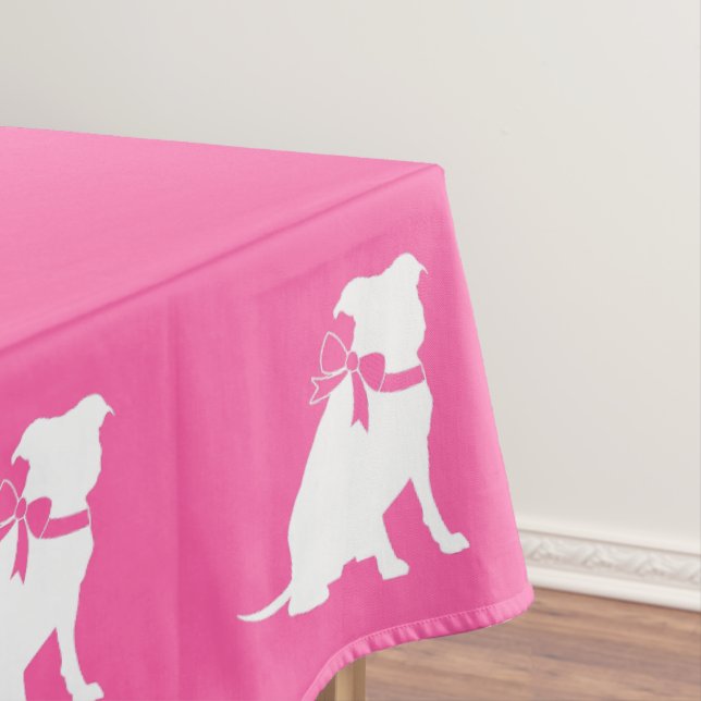 Mantel Pitbull, Chica rosado de Baby Shower Bulldog Pit (In Situ)
