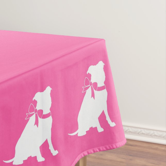 Mantel Pitbull, Chica rosado de Baby Shower Bulldog Pit (In Situ)