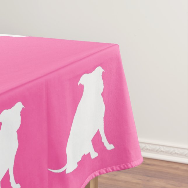 Mantel Pitbull, Chica rosado de Baby Shower Bulldog Pit (In Situ)