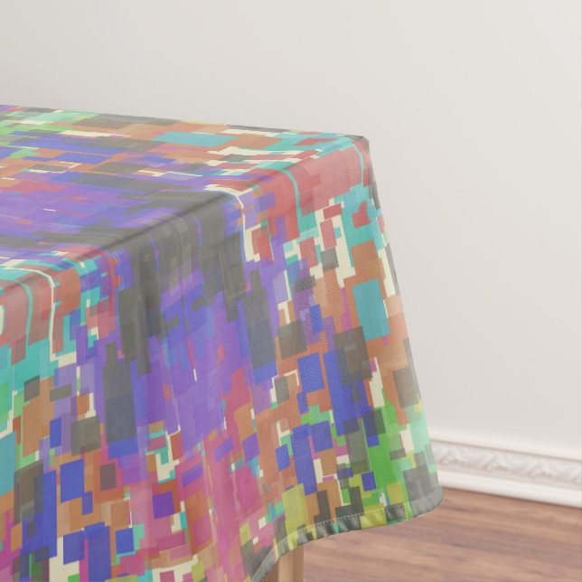 Mantel Pixelated Patterned Beyond Colors Of The Rainbow (In Situ)