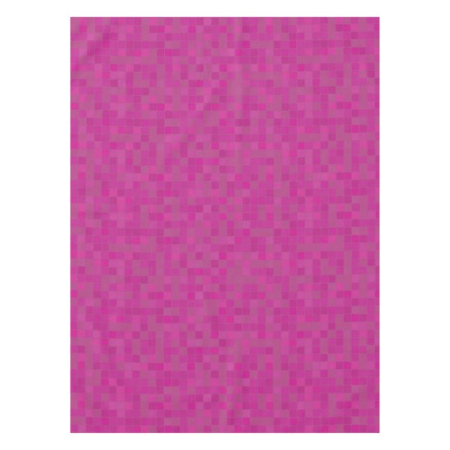 Mantel Píxeles de mosaico rosa (Anverso)