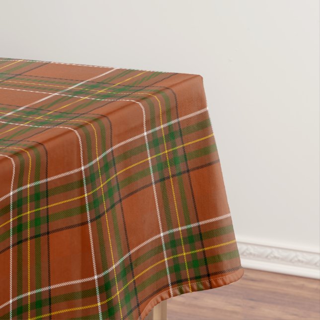 Mantel Plaid de Tierra Marrón Tartán (In Situ)