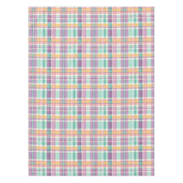 Mantel Plaid Pastel Suave 