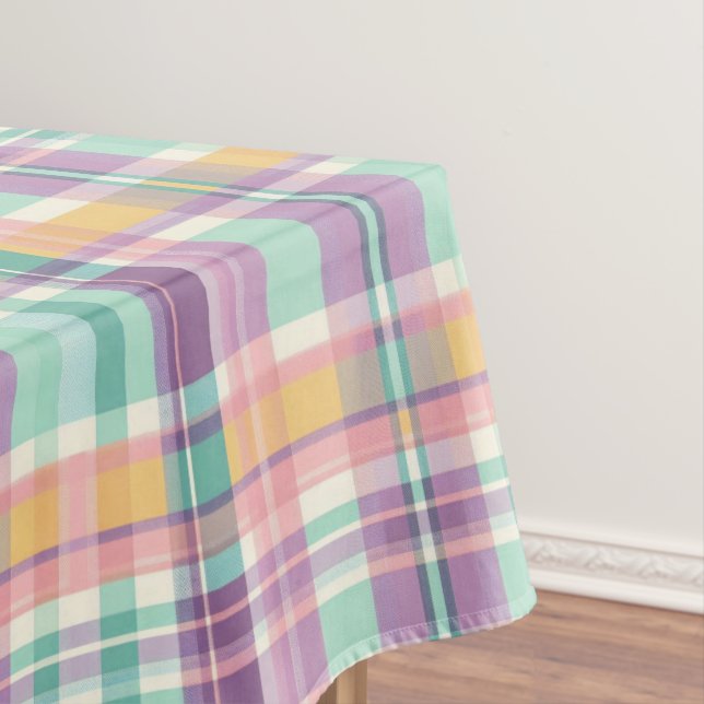 Mantel Plaid Pastel Suave  (In Situ)