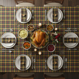 Mantel plaid tablecloth