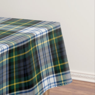Mantel Plaid Tartán Classic Green White Rusthday cumpleañ