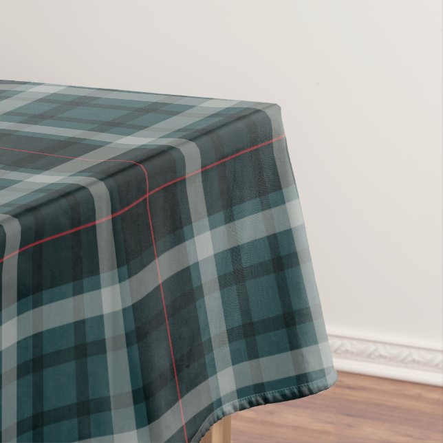 Mantel Plaid Vintage Turquesa (In Situ)