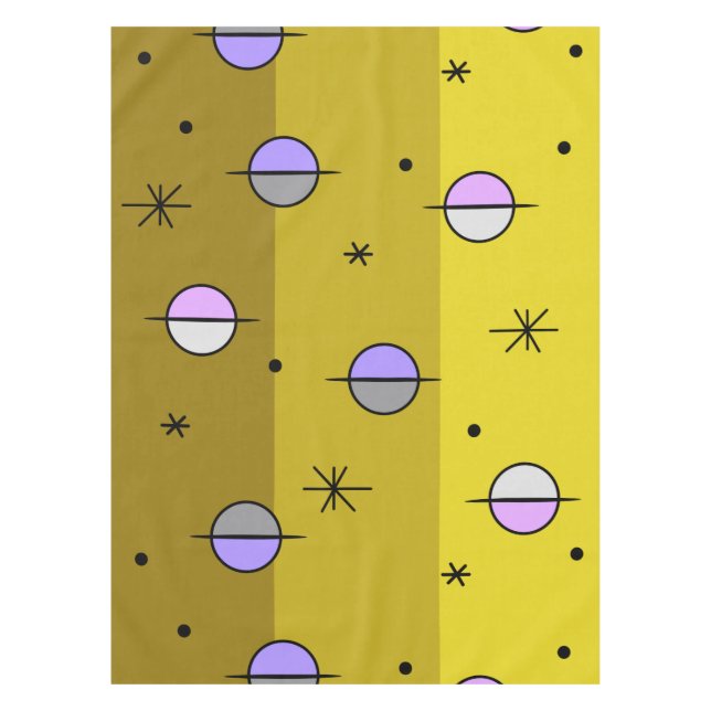 Mantel Planes de edad del espacio retro estrellas amarill (Anverso)