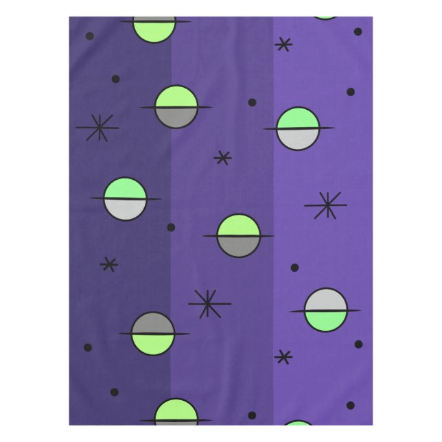 Mantel Planes de edad del espacio retro Estrellas índigo (Anverso)