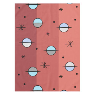 Mantel Planes de edad del espacio retro estrellas Salmon 