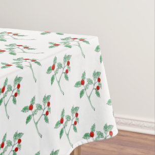 Mantel planta de bayas rojas