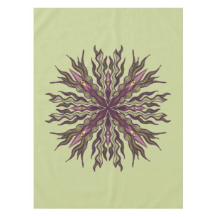 Mantel Planta de Ojo Psicodélico - Mandala Botánico Surre