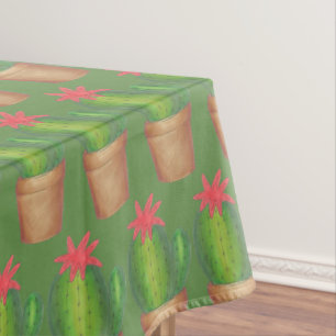 Mantel Planta Potente de Flor de Cactus Green