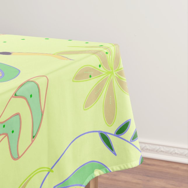 Mantel Plantas carnívoras divertidas dibujando un patrón  (In Situ)