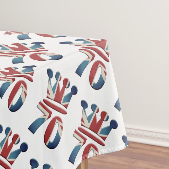 Mantel Platinum Jubilee Reina Isabel 70 años Tableclo (In Situ)