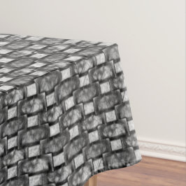 Mantel Platos rectangulares tallados y manchados, gris ne