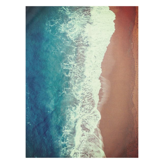 Mantel Playa de aguas oceánicas y costa de verano (Anverso)