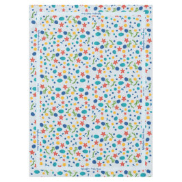 Mantel Playa de verano con peces estrella, conchas y pied