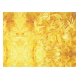 Mantel Plumas Amarillas Brillantes