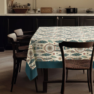 Mantel plumas de dreamcatcher de origen étnico tribal nat