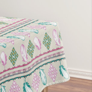 Mantel Plumas étnicas del estilo del boho